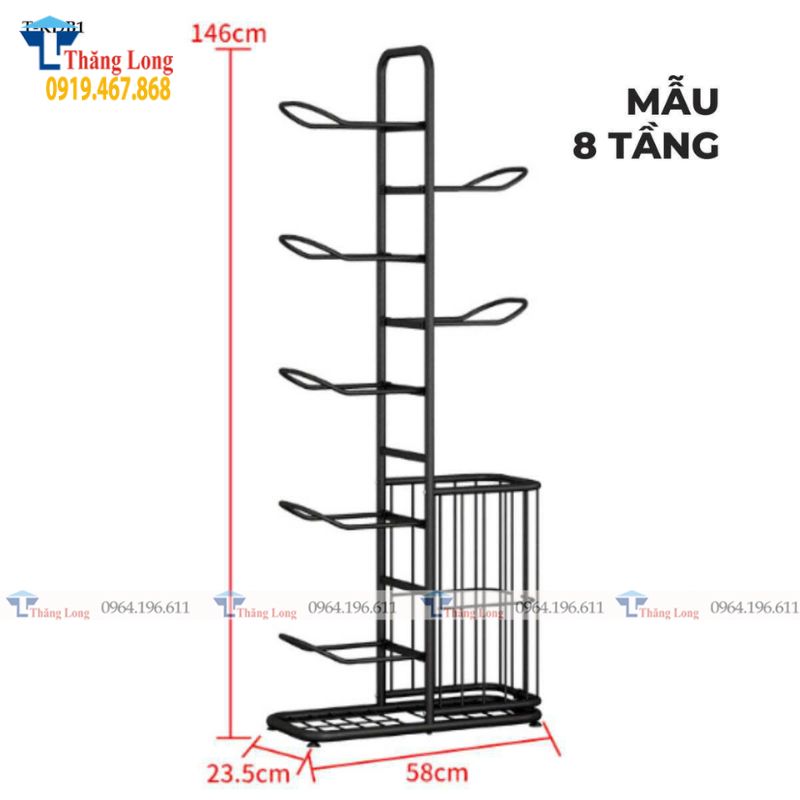 Kệ đặt bóng và vợt